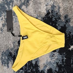 Yeallow Rib Cheeky coverage Bathing suit bottom